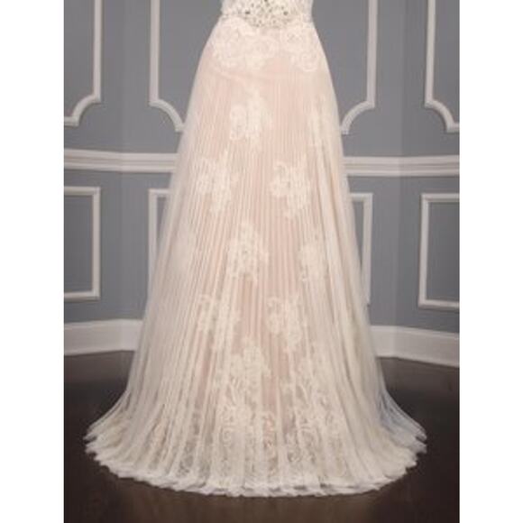 ISABELLE ARMSTRONG Willow Sleeveless V Neck Aline Beading Lace Wedding Dress 10 - Picture 5 of 12